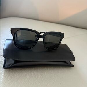 Yves Saint Laurent Black/Gold Sunglasses with Case